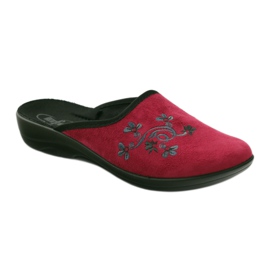 Chaussures femme Befado 552D004 chaussons bordeaux rouge multicolore 1