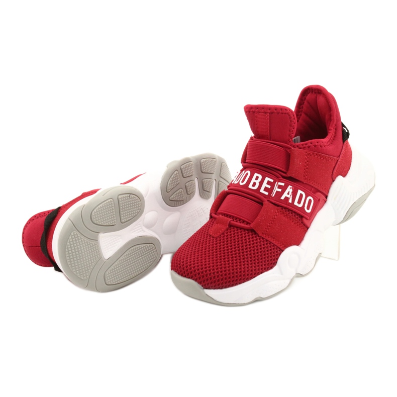 Chaussures pour enfants Befado 516Y064 blanche rouge 5 Chaussures pour enfants Befado 516Y064 blanche rouge 5