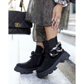 S.Barski Bottes chaudes noires pour femmes Jodhpur boots Visione le noir 1 S.Barski Bottes chaudes noires pour femmes Jodhpur boots Visione le noir 1