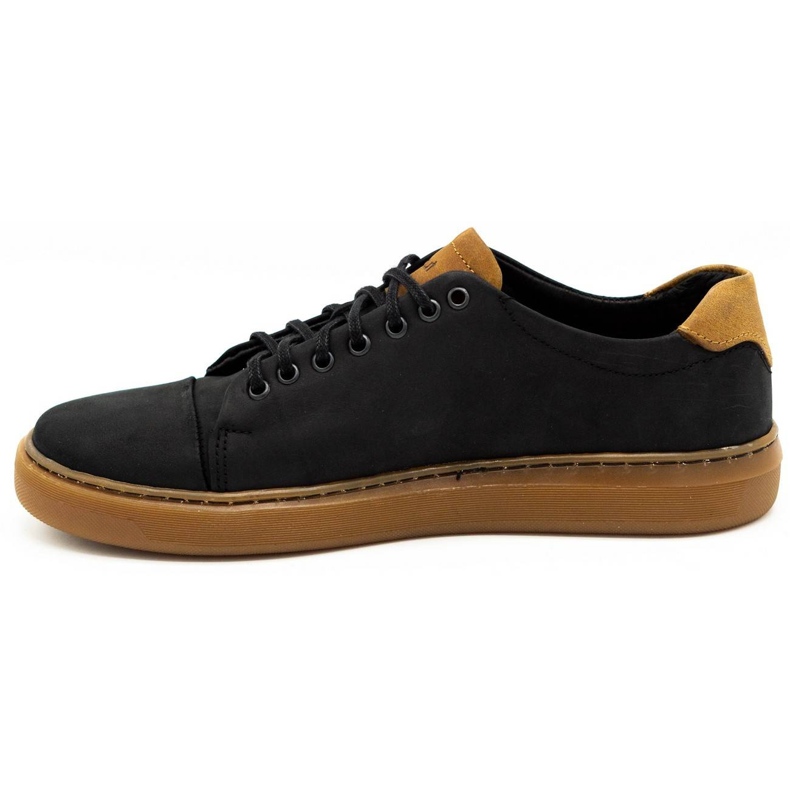 Polbut Chaussures en cuir pour hommes 2109 noir avec marron brun le noir 1 Polbut Chaussures en cuir pour hommes 2109 noir avec marron brun le noir 1