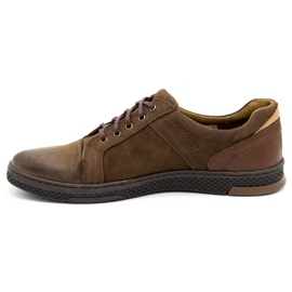 KOMODO Chaussures casual en cuir pour hommes 883LK marron brun 1