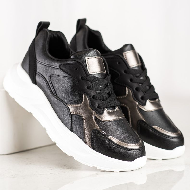 SHELOVET Baskets sur la plate-forme noir 2