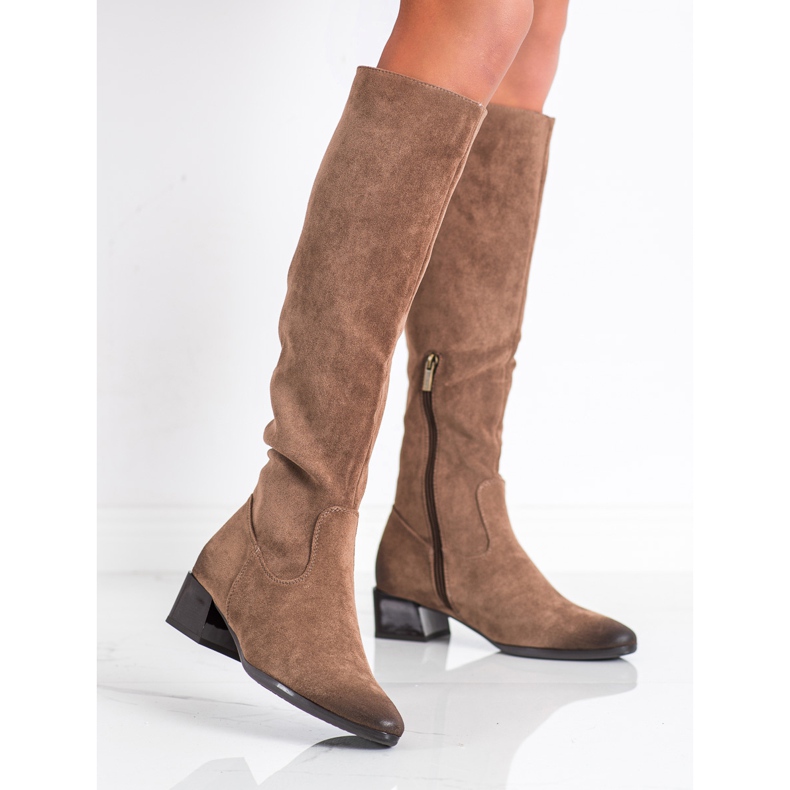 Bottes sur pied bas VINCEZA brun 1
