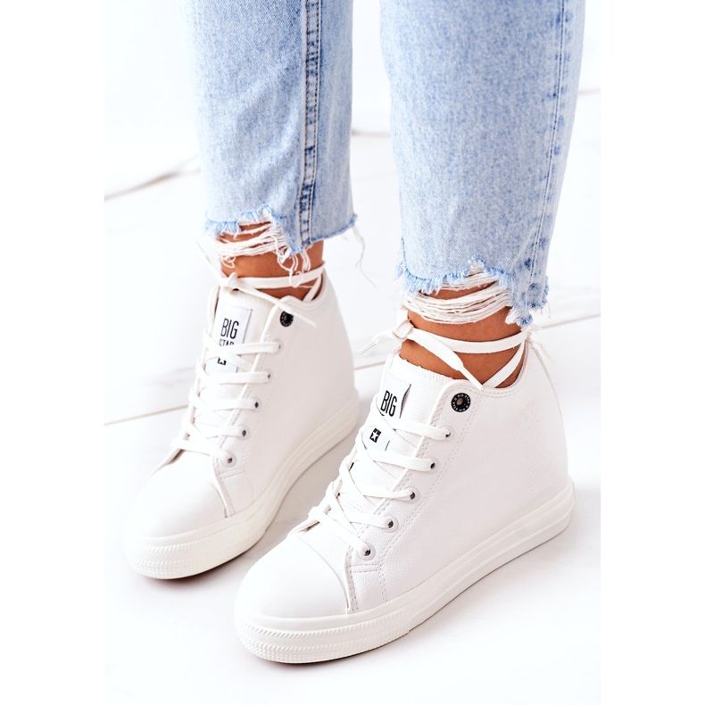 Baskets en cuir Big Star EE274128 Blanc 5