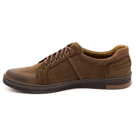 KOMODO Chaussures décontractées en cuir pour hommes 884K marron brun 1