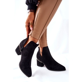 PS1 Bottines Femme En Daim Avec Découpes Noir Noel le noir 3