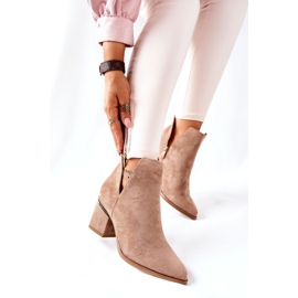 PS1 Bottines Femme En Daim Avec Découpes Kaki Noel 4