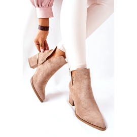 PS1 Bottines Femme En Daim Avec Découpes Kaki Noel 5