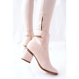 PS1 Bottines Femme En Daim Beige One Step 4