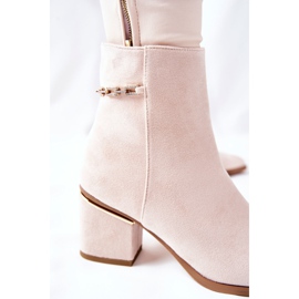 PS1 Bottines Femme En Daim Beige One Step 3