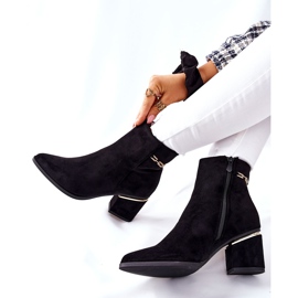 PS1 Bottes En Daim Femme Sur Un Talon Noir One Step le noir 5