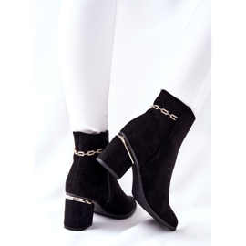 PS1 Bottes En Daim Femme Sur Un Talon Noir One Step le noir 3