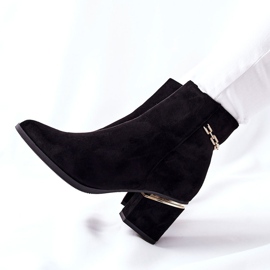 PS1 Bottes En Daim Femme Sur Un Talon Noir One Step le noir 6