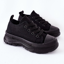 FR1 Baskets noires pour enfants Travel Time le noir 2 FR1 Baskets noires pour enfants Travel Time le noir 2