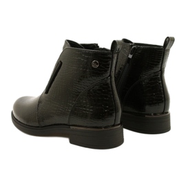 Bottines vernies à motif animalier Sergio Leone BT400 Noir 6