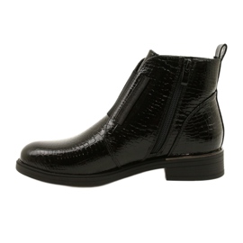 Bottines vernies à motif animalier Sergio Leone BT400 Noir 4