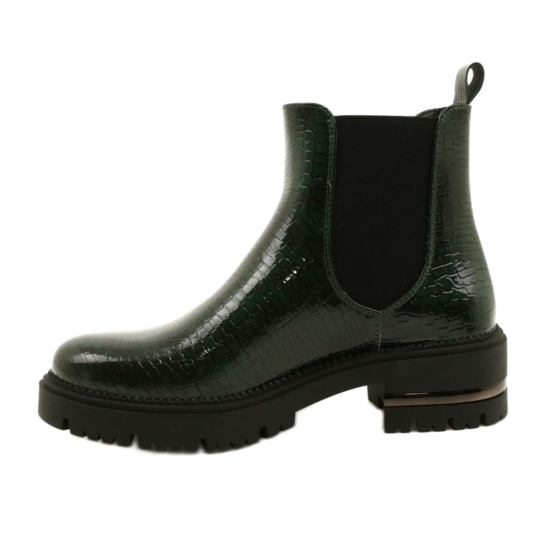 Bottines Laquées Łuska Sergio Leone TR746 Vert 4
