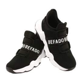 Chaussures pour enfants Befado 516Y066 blanche le noir 4 Chaussures pour enfants Befado 516Y066 blanche le noir 4