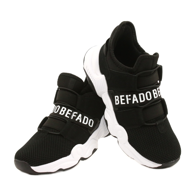 Chaussures pour enfants Befado 516Y066 blanc noir 4