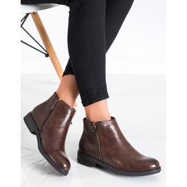 Clowse Bottes décontractées à imprimé serpent brun 4