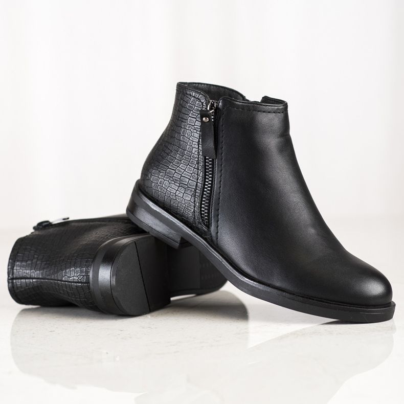 Clowse Bottes décontractées à imprimé serpent noir 1