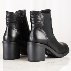 Lovery Bottes classiques sur un poteau le noir 4