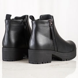 Clowse Bottes confortables sur la plate-forme noir 1