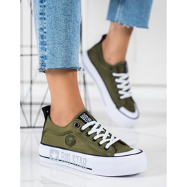Baskets pour femmes Big Star II274024 vert 1