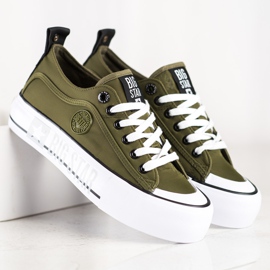 Baskets pour femmes Big Star II274024 vert 4