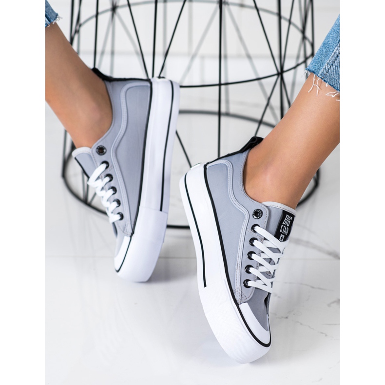 Baskets pour femmes Big Star II274023 gris 2 Baskets pour femmes Big Star II274023 gris 2