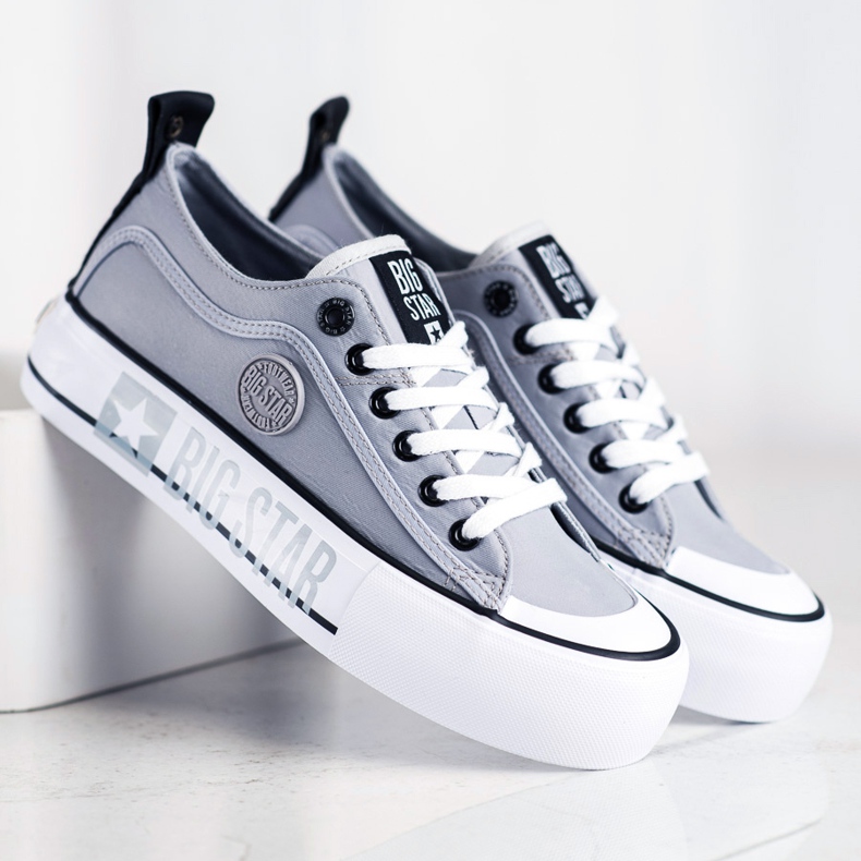 Baskets pour femmes Big Star II274023 gris 1 Baskets pour femmes Big Star II274023 gris 1