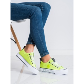Baskets pour femmes Big Star II274022 jaune 1