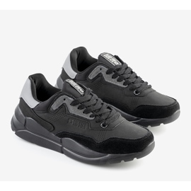 Chaussures de sport homme Big Star Black Croteau noir 1