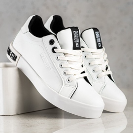 Baskets pour femmes Big Star II274031 blanche 1