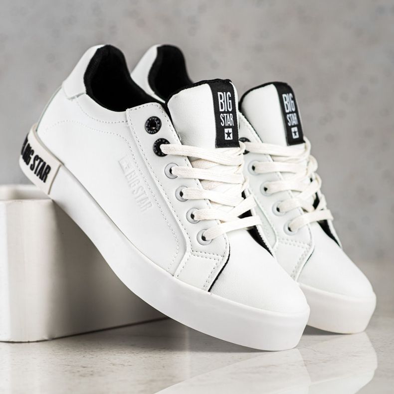 Baskets pour femmes Big Star II274031 blanc 1