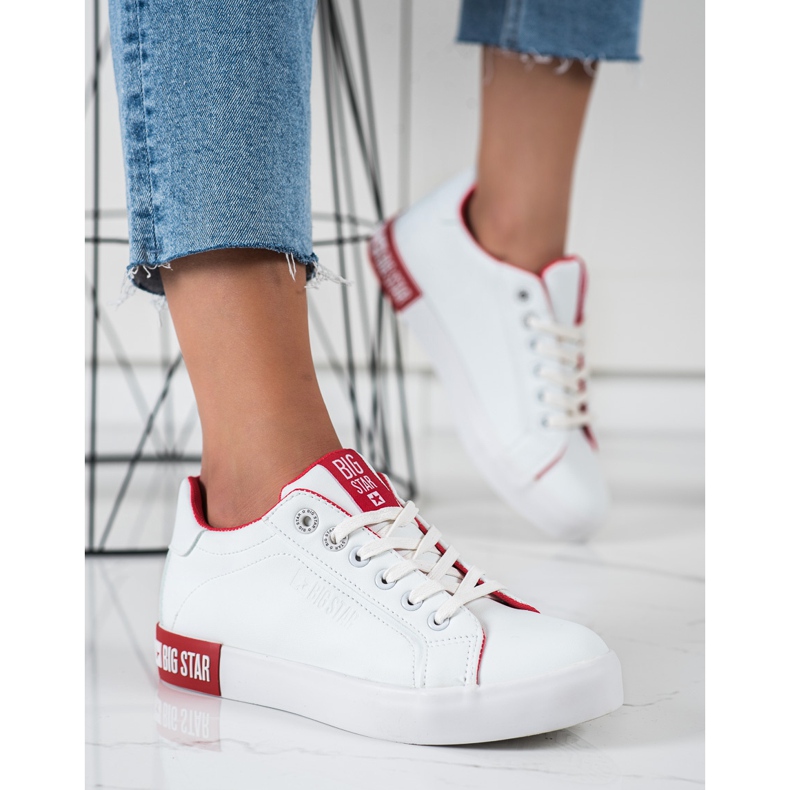 Baskets pour femmes Big Star II274032 blanc 1