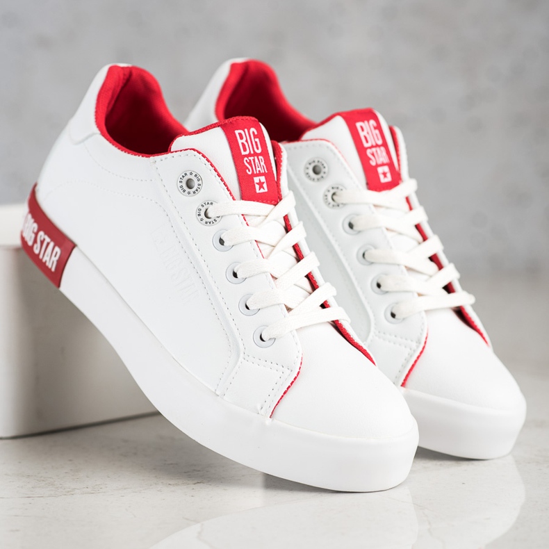 Baskets pour femmes Big Star II274032 blanc 2