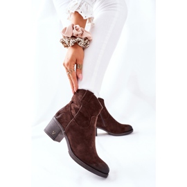 Vinceza Bottes chaudes en daim marron pour femmes Hillbrook brun 2