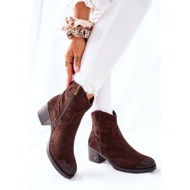 Vinceza Bottes chaudes en daim marron pour femmes Hillbrook brun 3