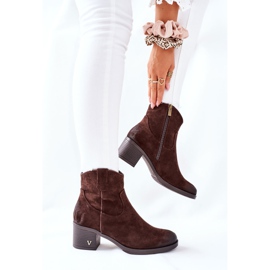 Vinceza Bottes chaudes en daim marron pour femmes Hillbrook brun 4