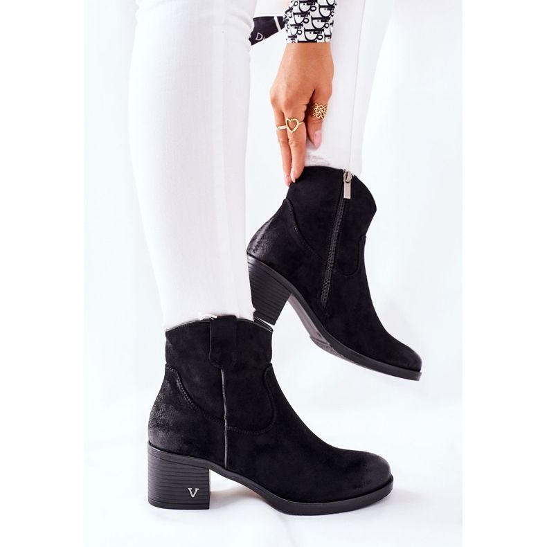Vinceza Bottes Chaudes En Daim Pour Femmes Noir Hillbrook le noir 2