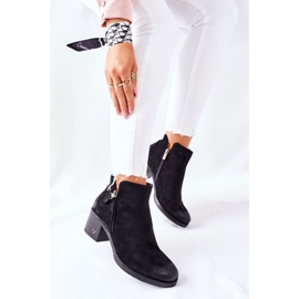 Vinceza Bottes Bellarena noires en daim pour femmes le noir 4