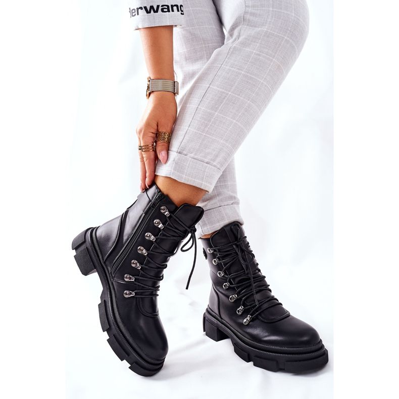 FI1 Bottes Chaudes Noires Pour Femmes Noir Perfect le noir 2