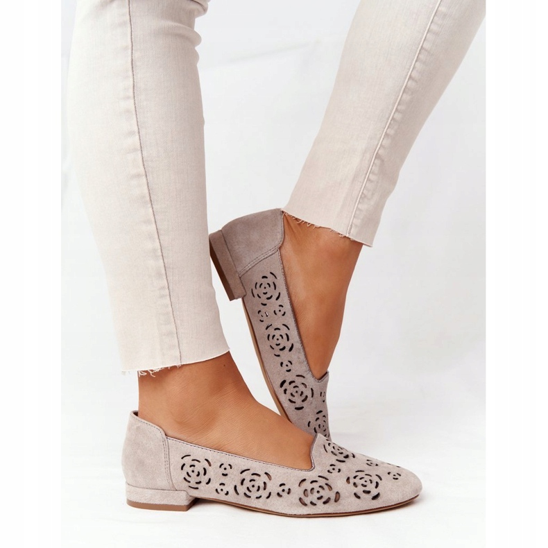 Mocassins Ajourés Sergio Leone BL627 Cappuccino gris 2 Mocassins Ajourés Sergio Leone BL627 Cappuccino gris 2