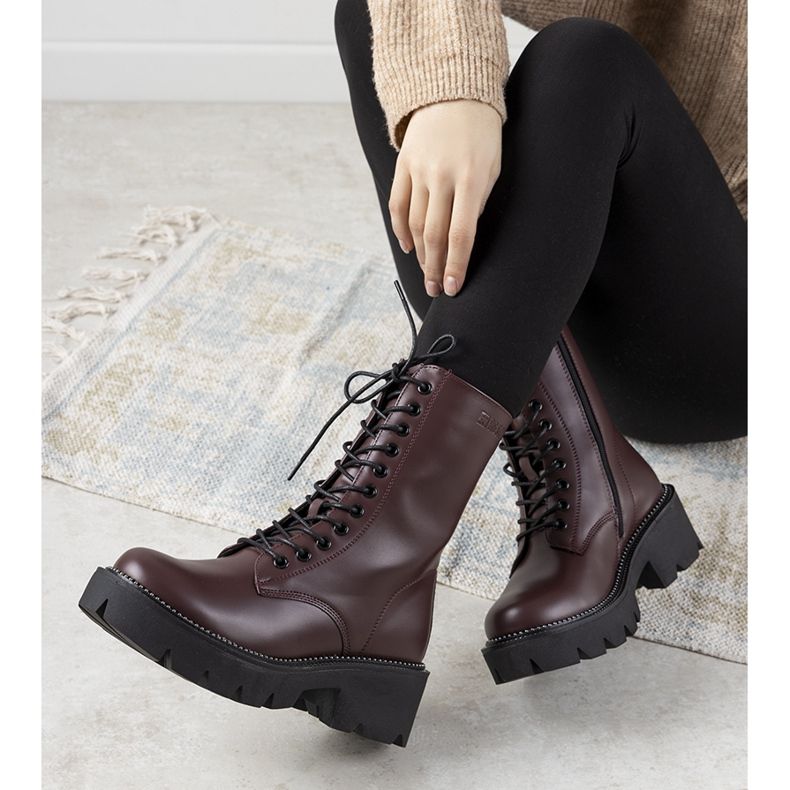 Bottines hautes marron Big Star pour femme Ochoa bordeaux 1 Bottines hautes marron Big Star pour femme Ochoa bordeaux 1