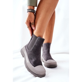 Bottines Femme Bottines Chelsea Cuir Daim Big Star II274353 Gris 1 Bottines Femme Bottines Chelsea Cuir Daim Big Star II274353 Gris 1