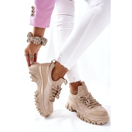 PS1 Chaussures Sport Femme Baskets Beige Miles 2