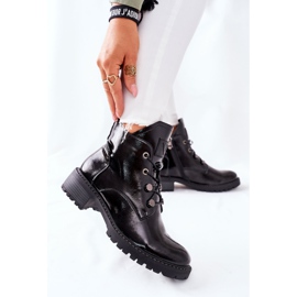 Vinceza Bottes chaudes noires laquées de Cloghan le noir 2 Vinceza Bottes chaudes noires laquées de Cloghan le noir 2