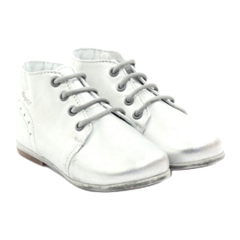 Bottes en cuir en cuir attaché argenté Hugotti brillant 4