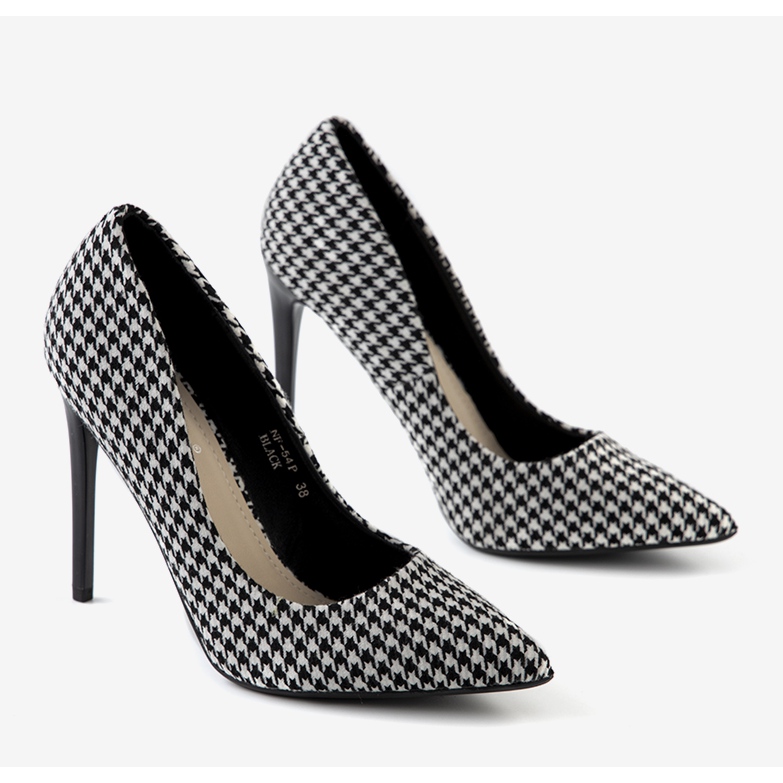 Escarpins Kruse noir et blanc pour femme 1